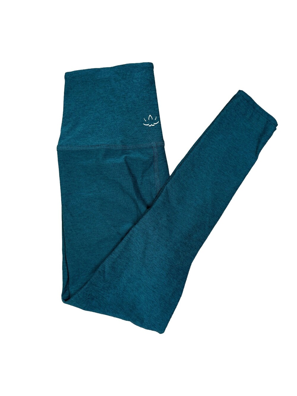 Beyond Yoga Spacedye Leggings Womens Medium Teal High Rise Made in USA Yoga